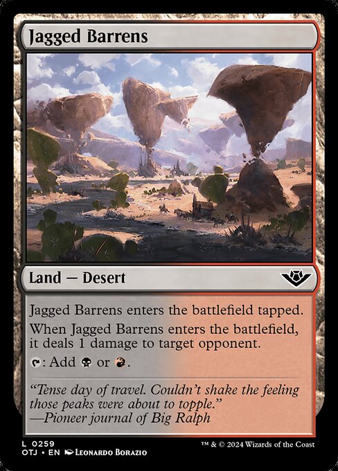 Jagged Barrens - Outlaws of Thunder Junction Common Card