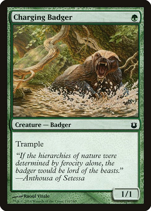 Charging Badger - Born of the Gods Common Card