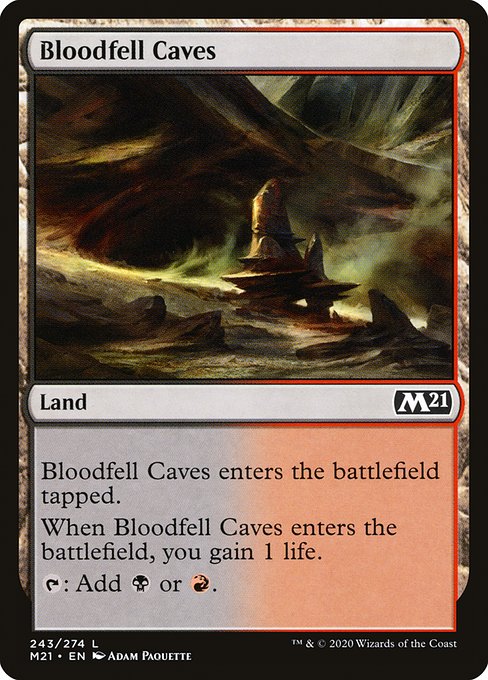 Bloodfell Caves - Core Set 2021 Common Card