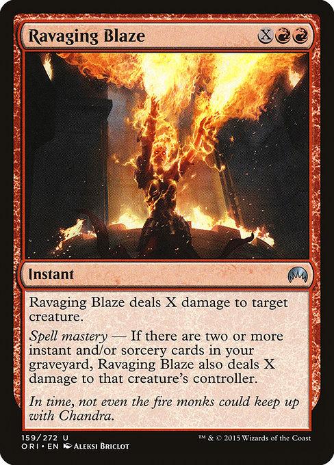 Ravaging Blaze - Magic Origins Uncommon Card