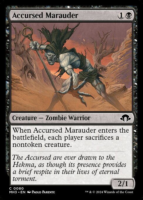 Accursed Marauder - Modern Horizons 3 Common Card