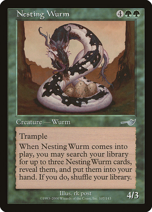 Nesting Wurm - Nemesis Uncommon Card