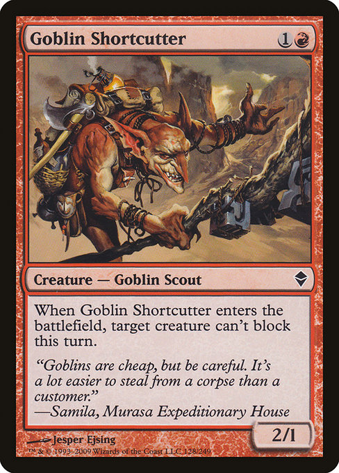 Goblin Shortcutter - Zendikar Common Card