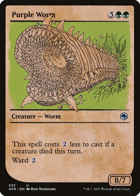 Purple Worm - Adventures in the Forgotten Realms Uncommon Card