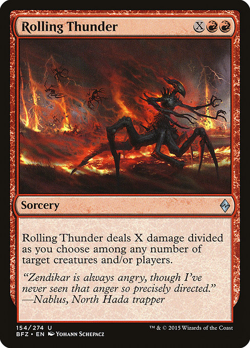 Rolling Thunder - Battle for Zendikar Uncommon Card