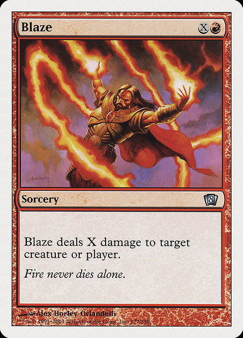 Blaze - Eighth Edition Uncommon Card