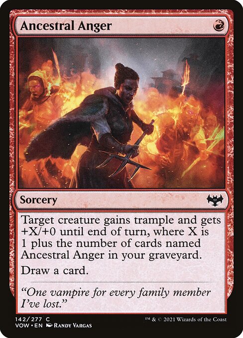 Ancestral Anger - Innistrad: Crimson Vow Common Card