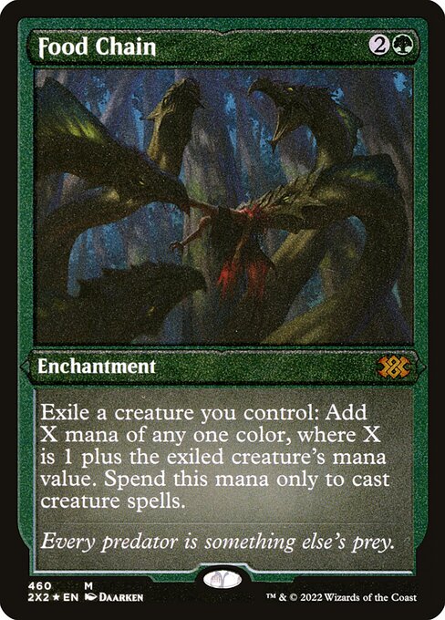 Food Chain - Double Masters 2022 Mythic Card