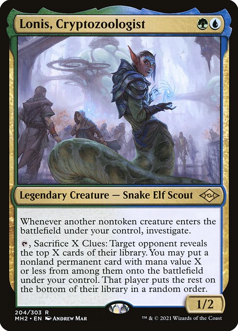 Lonis, Cryptozoologist - Modern Horizons 2 Rare Card