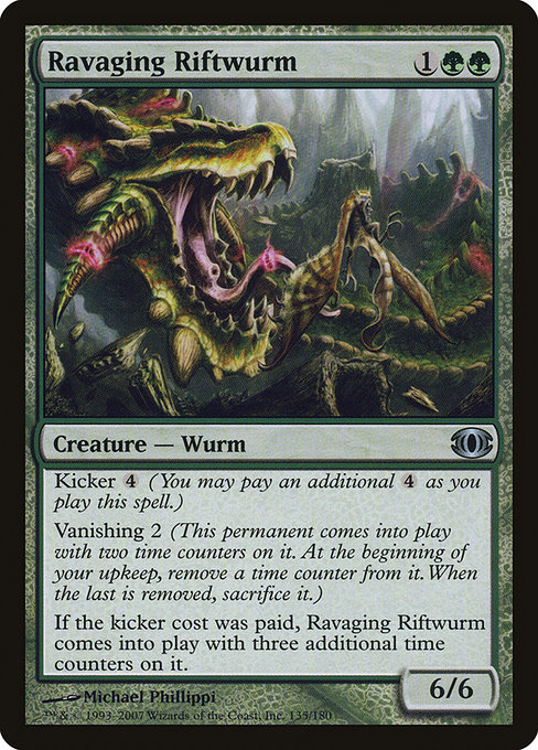 Ravaging Riftwurm - Future Sight Uncommon Card