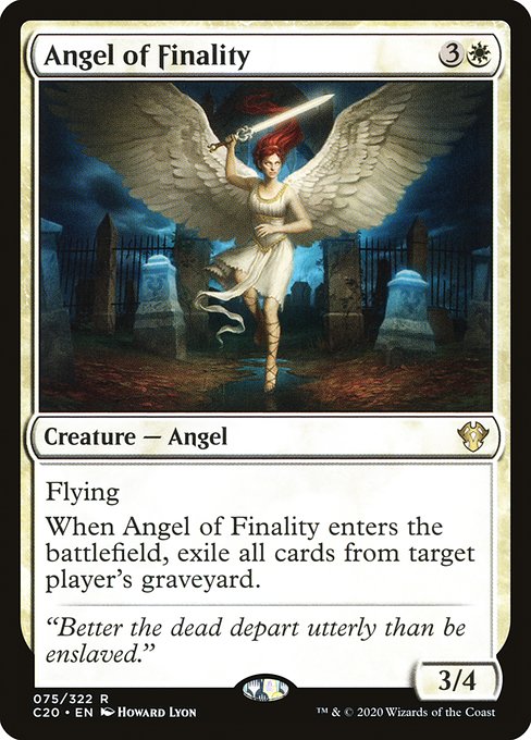 Angel of Finality - Commander 2020 Rare Card