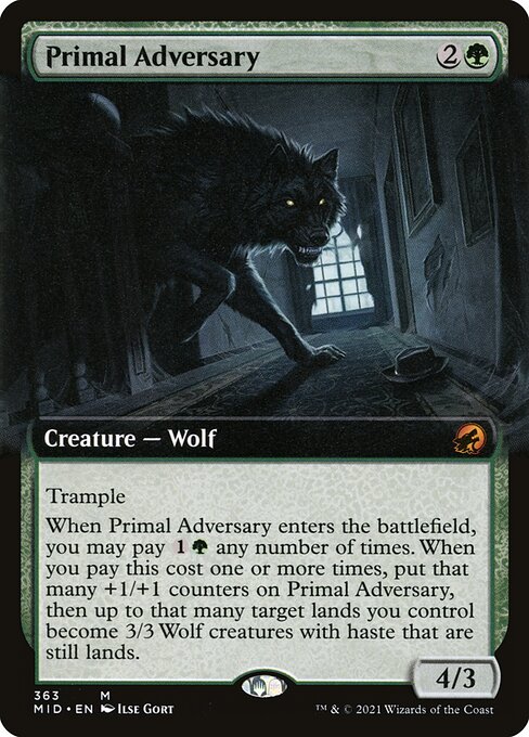 Primal Adversary - Innistrad: Midnight Hunt Mythic Card
