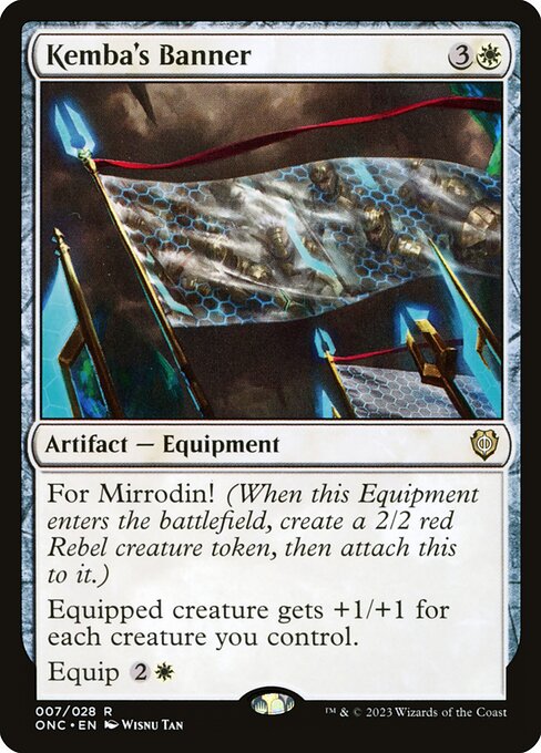 Kemba's Banner - Phyrexia: All Will Be One Commander Rare Card