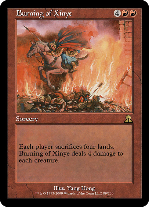 Burning of Xinye - Masters Edition III Rare Card