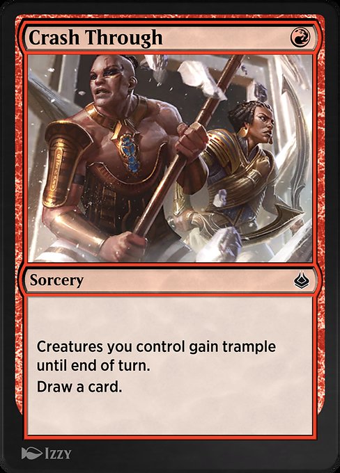 Crash Through - Amonkhet Remastered Common Card
