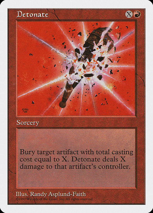 Detonate - Fifth Edition Uncommon Card