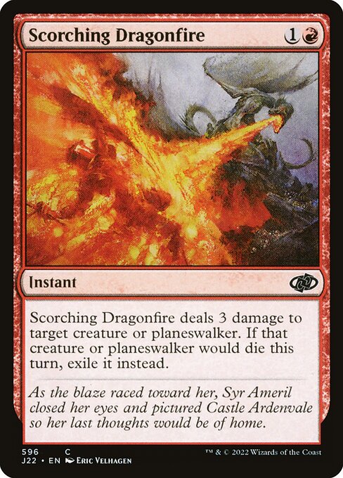Scorching Dragonfire - Jumpstart 2022 Common Card
