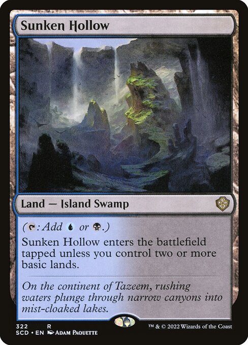 Sunken Hollow - Starter Commander Decks Rare Card