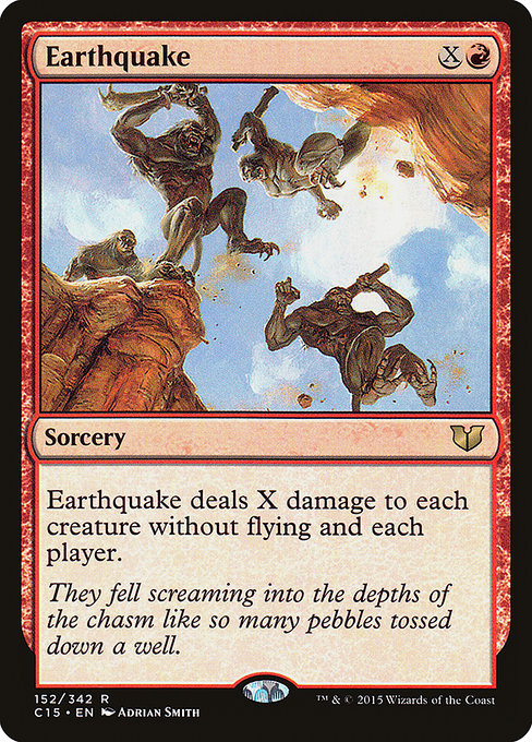 Earthquake - Commander 2015 Rare Card