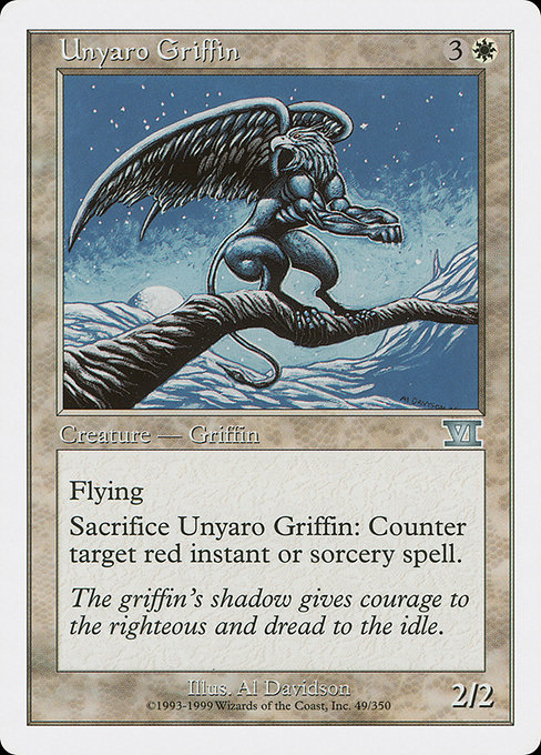 Unyaro Griffin - Classic Sixth Edition Uncommon Card