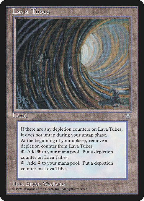Lava Tubes - Ice Age Rare Card