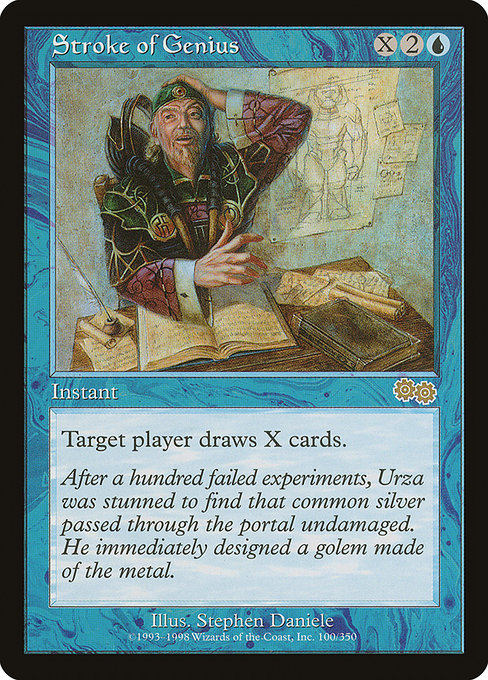 Stroke of Genius - Urza's Saga Rare Card