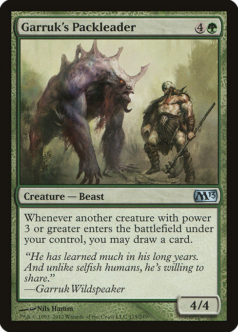 Garruk's Packleader - Magic 2013 Uncommon Card