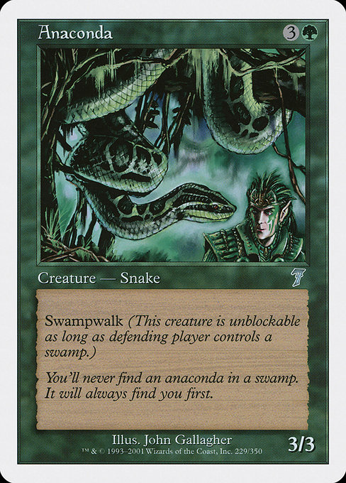 Anaconda - Seventh Edition Uncommon Card