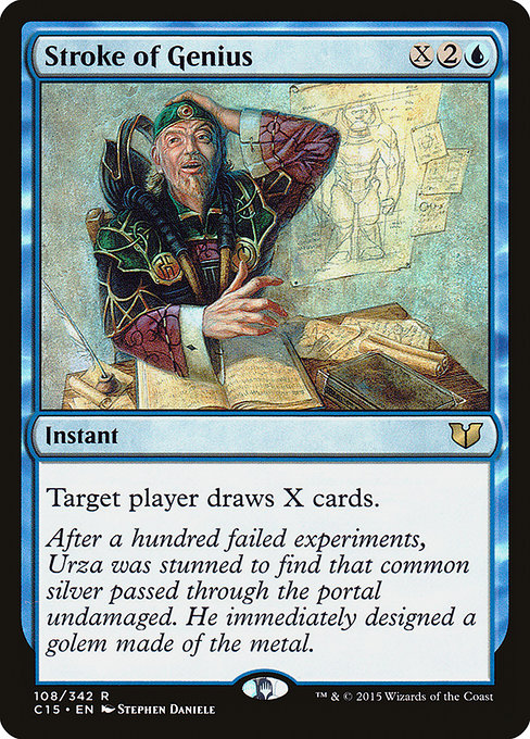 Stroke of Genius - Commander 2015 Rare Card