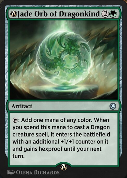 A-Jade Orb of Dragonkind - Alchemy Horizons: Baldur's Gate Uncommon Card