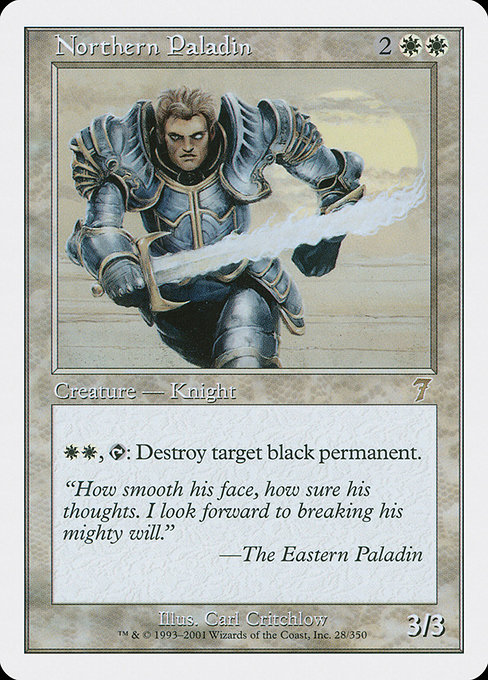 Northern Paladin - Seventh Edition Rare Card