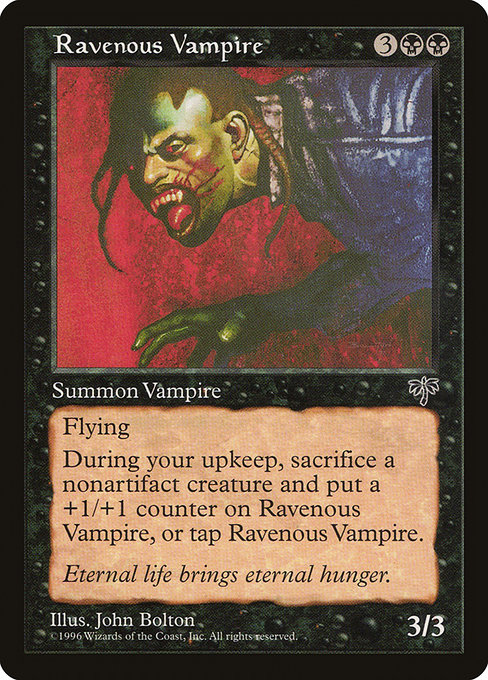 Ravenous Vampire - Mirage Uncommon Card