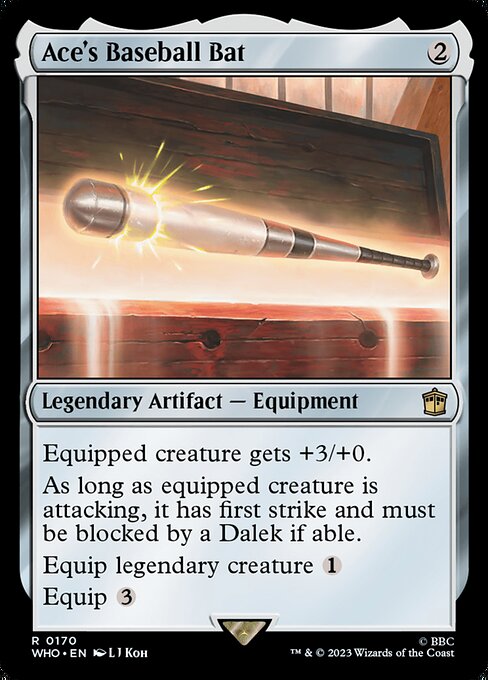 Ace's Baseball Bat - Doctor Who Rare Card