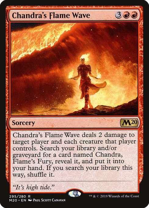 Chandra's Flame Wave - Core Set 2020 Rare Card