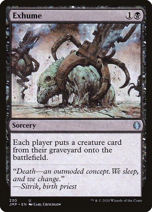 Exhume - Jumpstart Uncommon Card