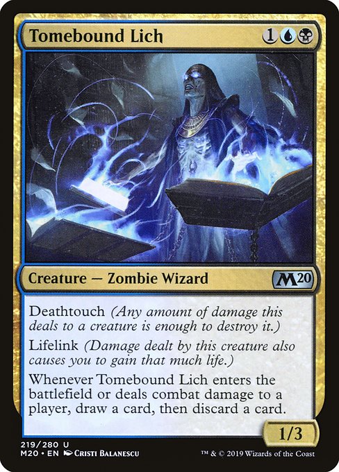 Tomebound Lich - Core Set 2020 Uncommon Card