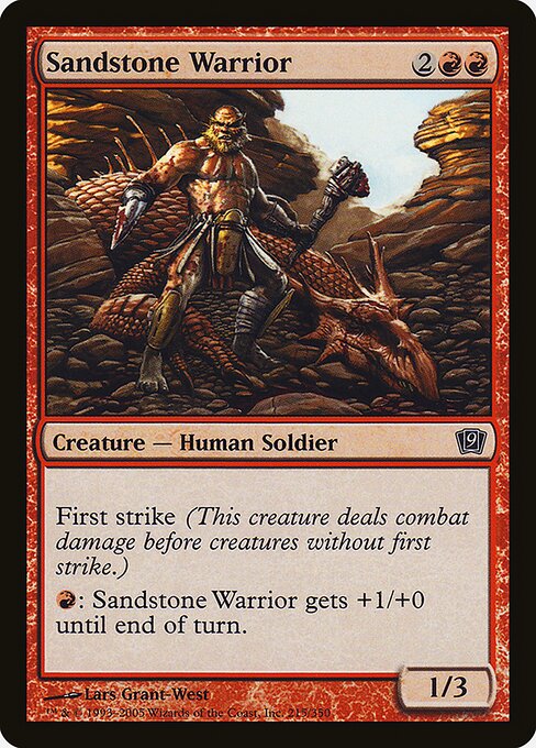 Sandstone Warrior - Ninth Edition Common Card