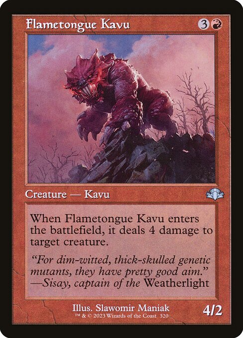 Flametongue Kavu - Dominaria Remastered Uncommon Card