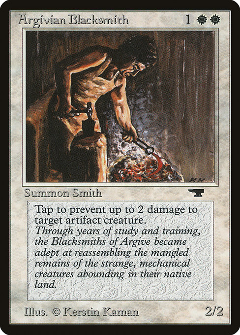 Argivian Blacksmith - Antiquities Common Card