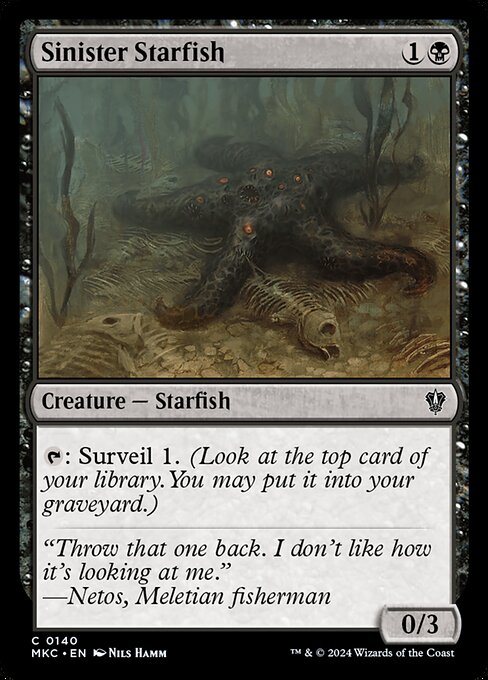 Sinister Starfish - Murders at Karlov Manor Commander Common Card