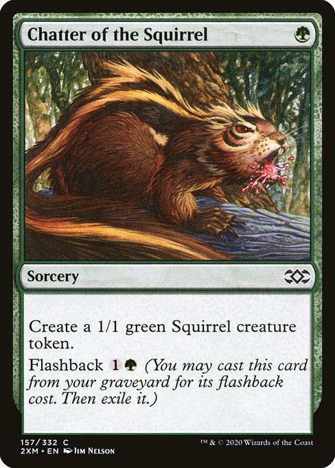 Chatter of the Squirrel - Double Masters Common Card