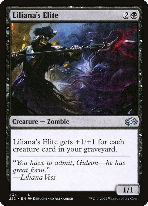 Liliana's Elite - Jumpstart 2022 Uncommon Card