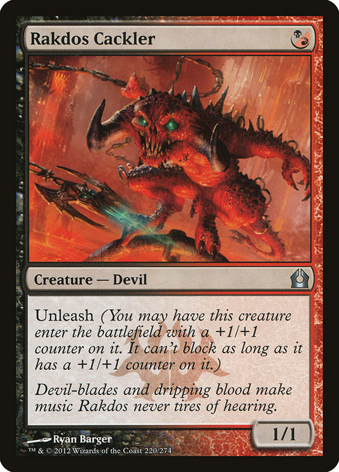 Rakdos Cackler - Return to Ravnica Uncommon Card