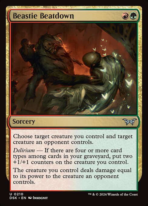 Beastie Beatdown - Duskmourn: House of Horror Uncommon Card
