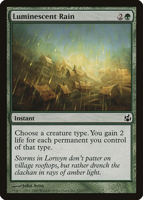 Luminescent Rain - Morningtide Common Card