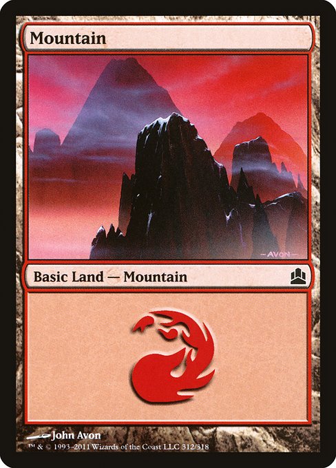 Mountain - Commander 2011 Common Card