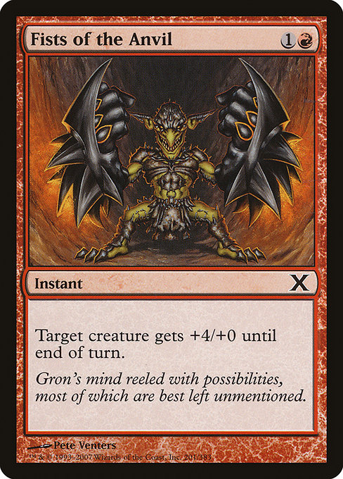 Fists of the Anvil - Tenth Edition Common Card