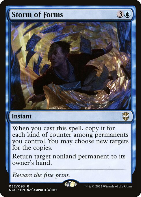 Storm of Forms - New Capenna Commander Rare Card