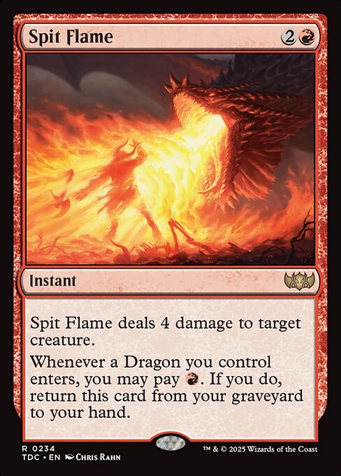 Spit Flame - Tarkir: Dragonstorm Commander Rare Card