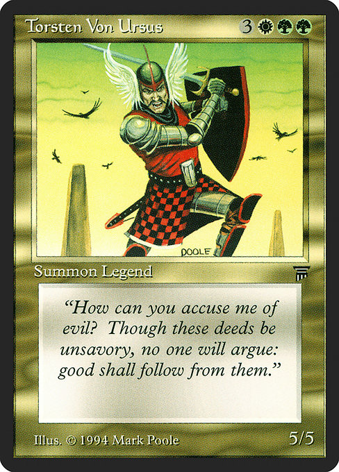 Torsten Von Ursus - Legends Uncommon Card